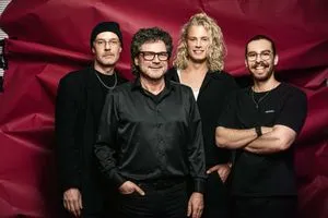 Die kreativen Köpfe des Modeteams des Zentralverbandes des Deutschen Friseurhandwerks (ZV) (v.l.n.r.): Stellvertretender Art Director Steven Meth, Art Director Antonio Weinitschke, Nico Kallisch und Ozan Türk.